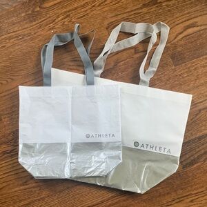 Athleta Dual-Tone Tote Bag Set of 2 sizes
